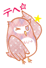 Pretty&colorful owl 2 sticker #8116462