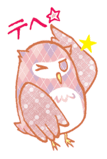 Pretty&colorful owl 2 sticker #8116462