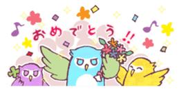 Pretty&colorful owl 2 sticker #8116464