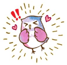 Pretty&colorful owl 2 sticker #8116472