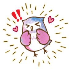 Pretty&colorful owl 2 sticker #8116472