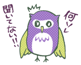Pretty&colorful owl 2 sticker #8116479
