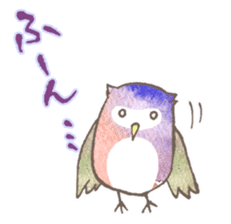 Pretty&colorful owl 2 sticker #8116485