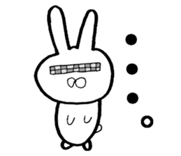 Very invective rabbit sticker #8117047