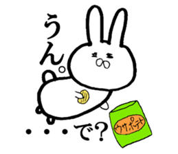 Very invective rabbit sticker #8117050