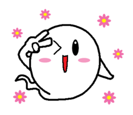 Ghost-kun cute egg~Rendezvous~ sticker #8118450