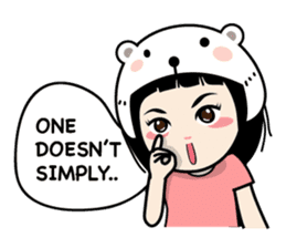 Nosy Girl sticker #8118573