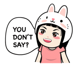 Nosy Girl sticker #8118574