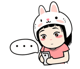 Nosy Girl sticker #8118580