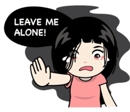 Nosy Girl sticker #8118589