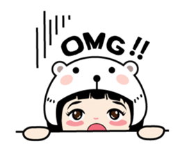 Nosy Girl sticker #8118592