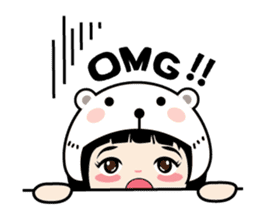 Nosy Girl sticker #8118592