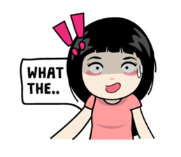 Nosy Girl sticker #8118594