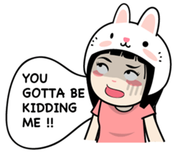 Nosy Girl sticker #8118595