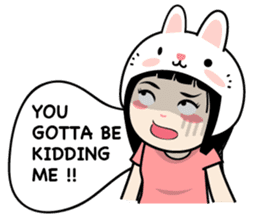 Nosy Girl sticker #8118595