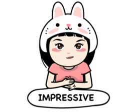 Nosy Girl sticker #8118596