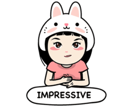 Nosy Girl sticker #8118596