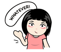 Nosy Girl sticker #8118598