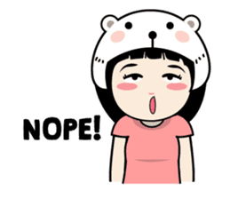 Nosy Girl sticker #8118599