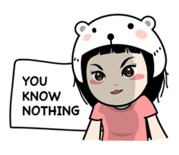 Nosy Girl sticker #8118602