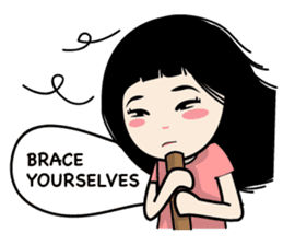 Nosy Girl sticker #8118603