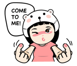 Nosy Girl sticker #8118605