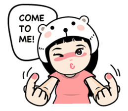 Nosy Girl sticker #8118605