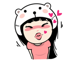 Nosy Girl sticker #8118606