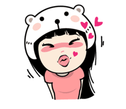 Nosy Girl sticker #8118606