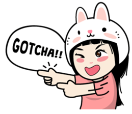 Nosy Girl sticker #8118607