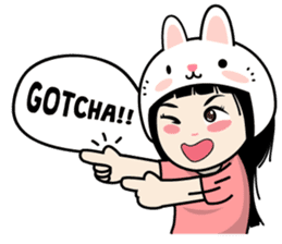 Nosy Girl sticker #8118607