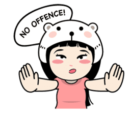 Nosy Girl sticker #8118609