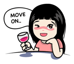 Nosy Girl sticker #8118610