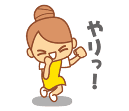 DANGOnoKO 2 Top Knot girl of little mean sticker #8118852