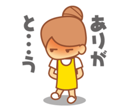 DANGOnoKO 2 Top Knot girl of little mean sticker #8118869
