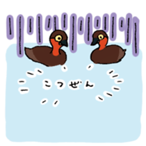 Dive Deep Little grebe sticker #8119089