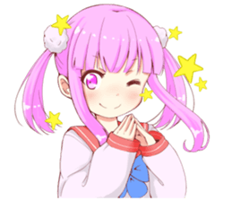 twin tail sticker #8119452