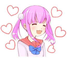 twin tail sticker #8119455