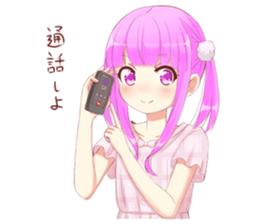 twin tail sticker #8119480