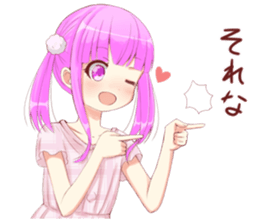 twin tail sticker #8119481