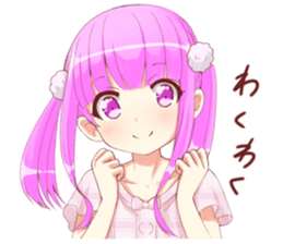 twin tail sticker #8119482