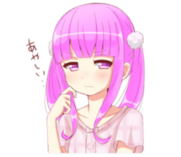 twin tail sticker #8119486