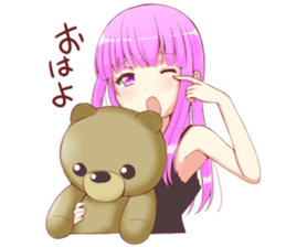 twin tail sticker #8119490