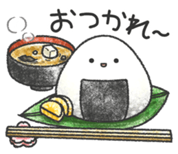 Delicious rice ball sticker #8119492