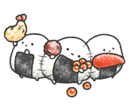 Delicious rice ball sticker #8119527