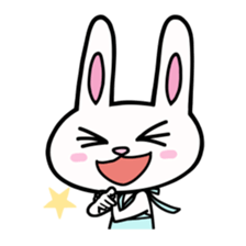 Rabbit crazy about skating. sticker #8119616