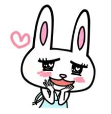 Rabbit crazy about skating. sticker #8119620