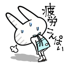 Rabbit crazy about skating. sticker #8119633