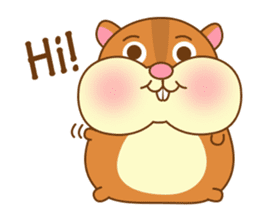 The cute Hamster family sticker #8119852