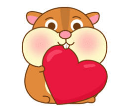 The cute Hamster family sticker #8119861